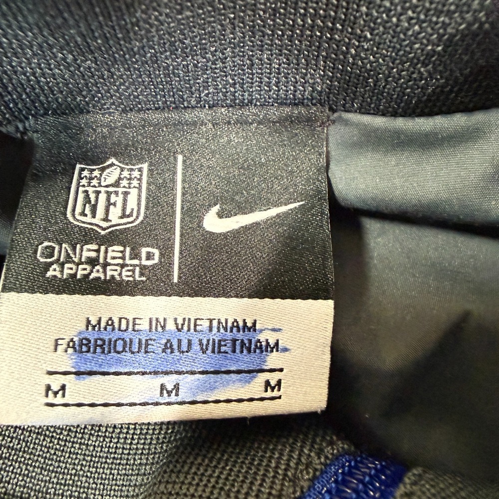 Nike NFL OnField Pullover Men Medium Gray Giants 1/4 Zip Windbreaker Jacket - Picture 2 of 9